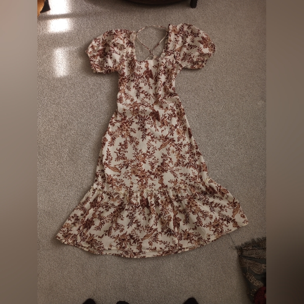 Floral Puff Sleeve Dress